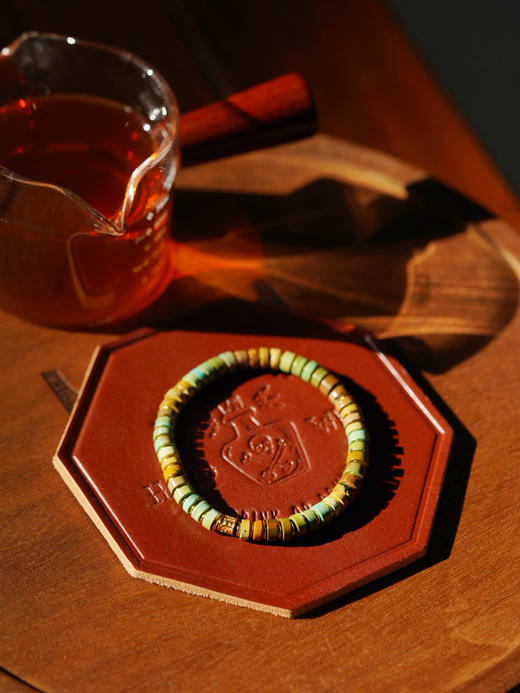 绿松菜籽黄手串 商品图0