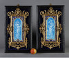 独角鹿西洋古董 19世纪末法国出品新古典主义风格铜鎏金镶嵌珐琅彩绘古典女子浮雕装饰挂画一对 商品缩略图1