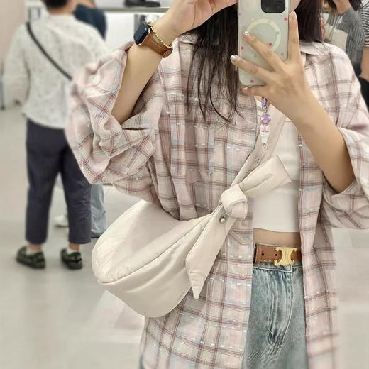 新品上市多巴胺甜美粉色格子衬衫女ins开春休闲遮肉长袖上衣内搭外穿韩系小红书同款 商品图0