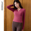 SMOEDOD/水沐伊朵瑜伽秋季健身衣圆领弹性镂空长袖修身型50200 商品缩略图7