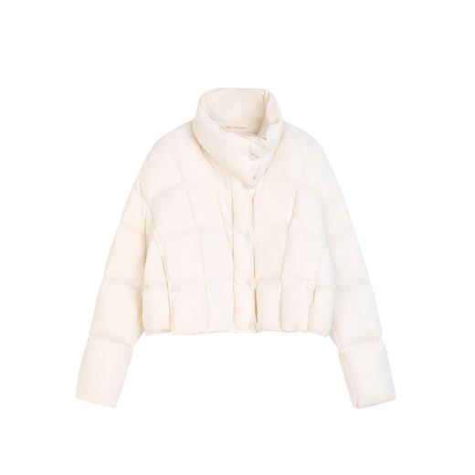 NEELLY纳俪商场同款冬季新款白鸭绒短款舒芙蕾轻法风羽绒服外套女N25104L04412 商品图3