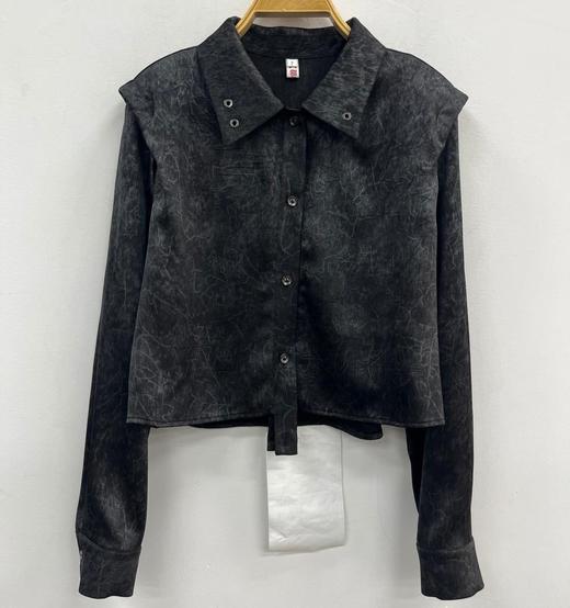 NC暗花时尚长袖衬衫小外套50711（黑）秋季153030120321 商品图0