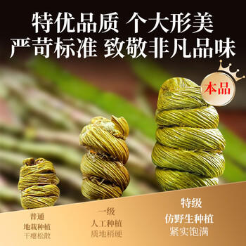 福东海铁皮石斛礼盒250克【特级】乐清石斛枫斗泡茶磨粉滋补送长辈 /传统滋补 /滋补贵细 /石斛/枫斗 商品图3