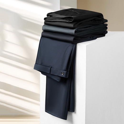 【特大码】【DM】大依优型大码男装弹力西裤休闲直筒商务百搭长裤300斤 商品图6