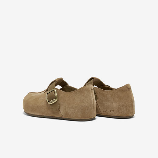 【云粉节】 BF楼百思图2026春季新款勃肯鞋复古户外平底休闲鞋女懒人单鞋B9539AM6吊牌价799.现价499 商品图4