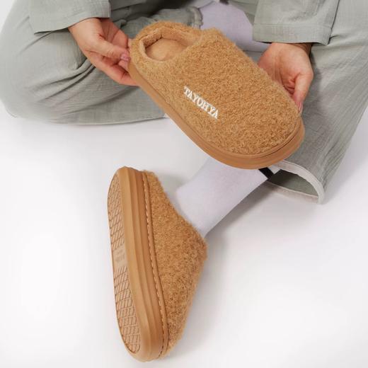 【6F】多样屋棉拖鞋女冬季室内家居男生保暖情侣防风加绒2025年木地板（鞋型偏小，脚肥需要拍大两码） 商品图1