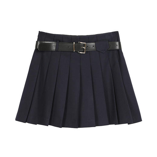 NEELLY纳俪商场同款冬季新款高腰显瘦百褶裙女学院风时髦百搭短裙N25101E01018 商品图3