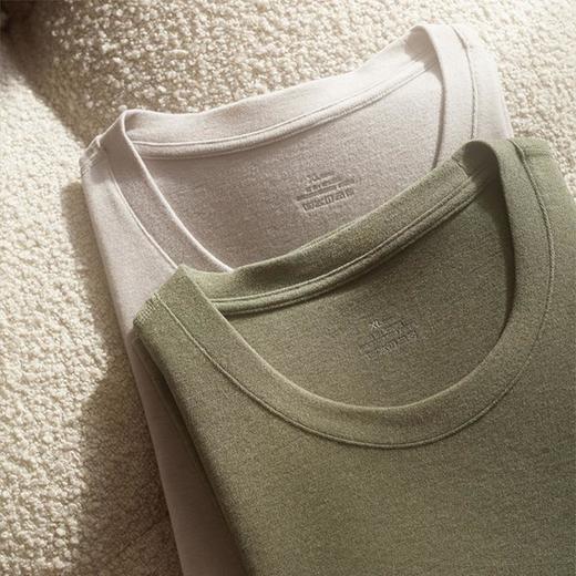 Cerotich【翡丝德绒男士保暖内衣套装】秋冬款依圆领打底长袖秋衣秋裤 商品图1