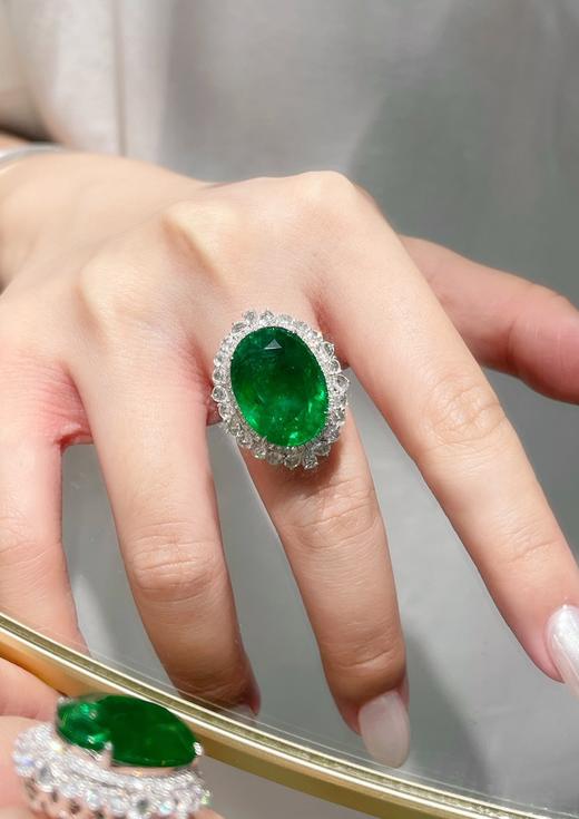 17.8ct刻面祖母绿戒指吊坠两用 商品图6