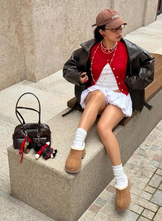 【只可换码 不退货】澳洲UGG雪地靴厚底人鱼底皮毛一体半拖毛毛拖鞋5cm（XR） 商品图14