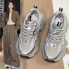 「3色可选！厚底老爹鞋」女春秋季新款厚底增高网面轻便运动休闲鞋 商品缩略图0