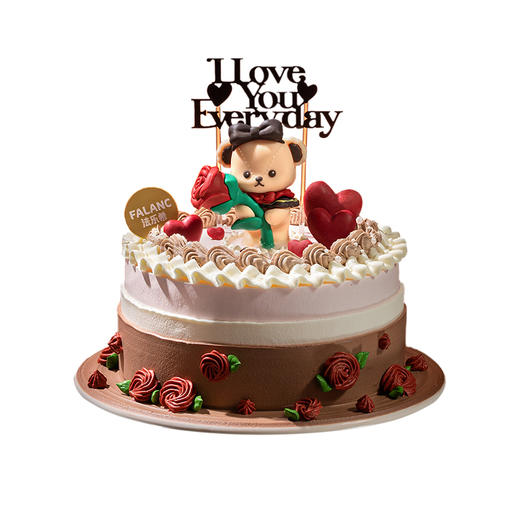 【玫瑰小熊】想做你床头的小熊 为你打败梦里的恶龙 | FALANC CAKE 商品图8
