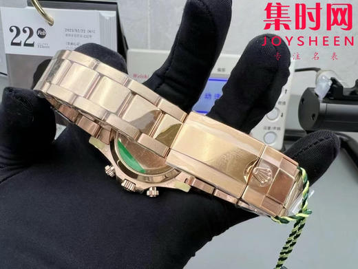 劳力士新款 CBD配重版 重量210克+ 包边迪通拿配重版 丹东4130机 全玫金钢带款 男士腕表 商品图6