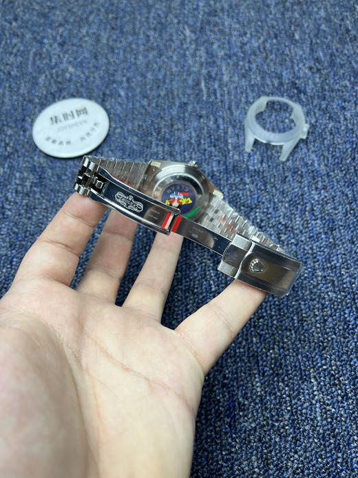 劳力士 分C日志型41mm 薄荷绿 3235机 五珠链 904L钢 男士腕表 商品图7