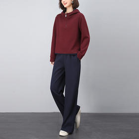 丁摩 休闲套装女春秋新款时尚高端运动减龄卫衣两件套5ZF-9956