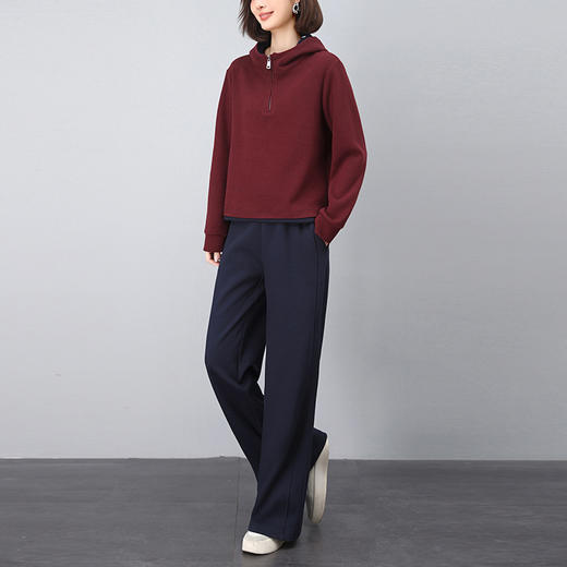 丁摩 休闲套装女春秋新款时尚高端运动减龄卫衣两件套5ZF-9956 商品图0