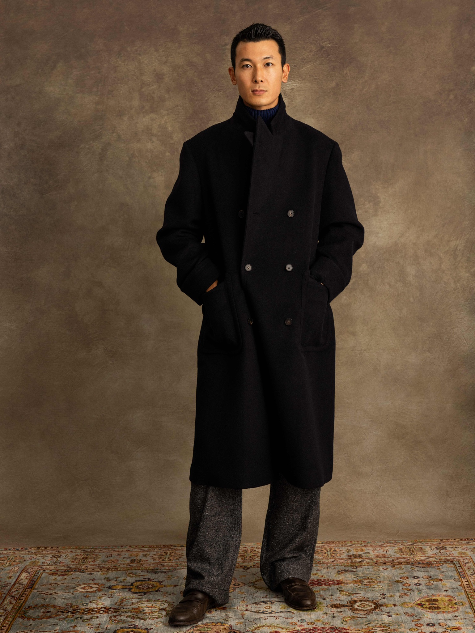 Atelier Lavoro 藏蓝大衣