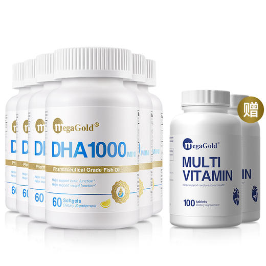 MegaGold 纯DHA MINI鱼油软胶囊60粒/120粒 商品图2