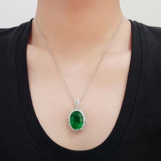 17.8ct刻面祖母绿戒指吊坠两用 商品图7