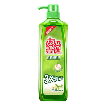 妈妈壹选天然餐具净柠檬草1kg洗洁精洗涤灵A类食品用果蔬清洗剂宝宝用去油 /家庭清洁/纸品 /家庭环境清洁 /洗洁精 商品图3