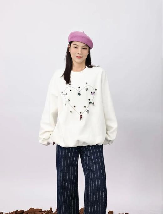 74WT20477#别针设计加厚卫衣 商品图1