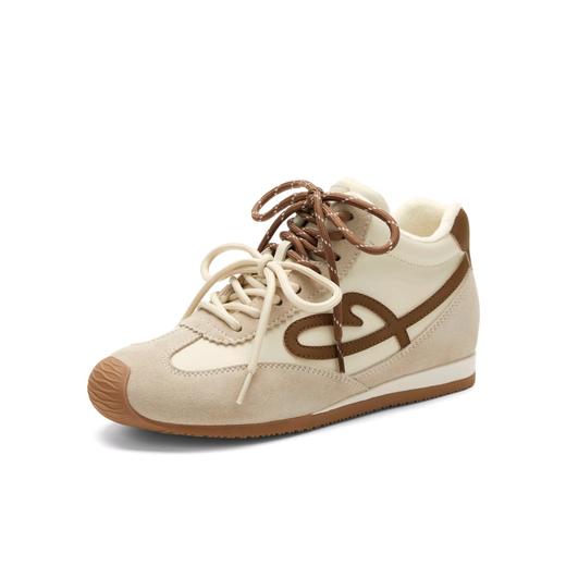 BF楼董璇同款百丽女鞋复古流心糖歪头德训阿甘鞋子加绒高帮休闲板鞋E7H2DAM6 商品图3