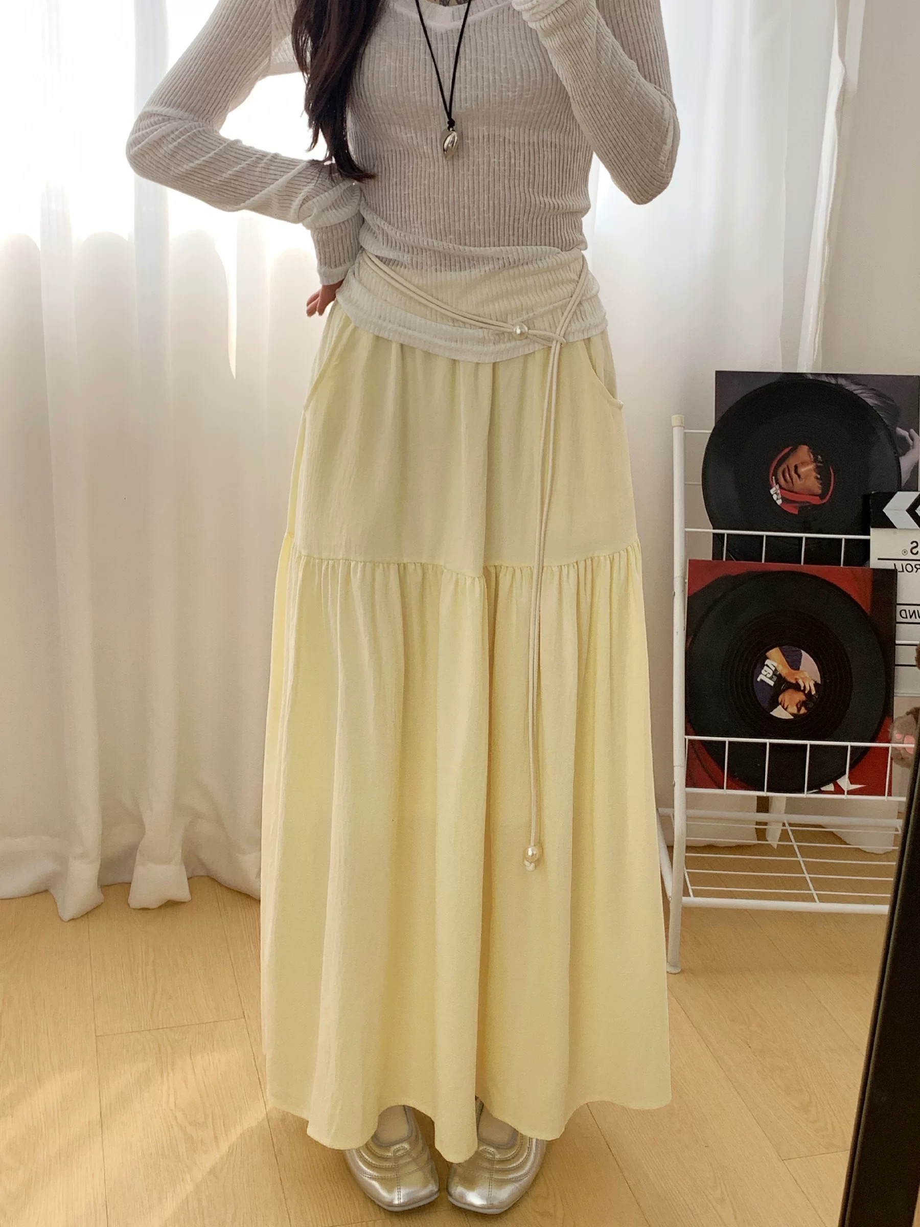 玫瑰の故事【早秋高腰口袋款蛋糕裙】