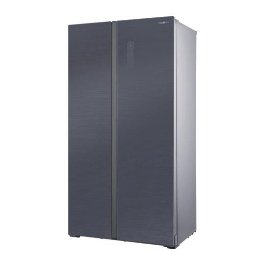 美菱 冰箱 BCD-531WPB 531升 对开门 风冷 变频 一级能效 电脑控温 钢化玻璃  底部散热 90°开门 月影灰颜色 商品图3