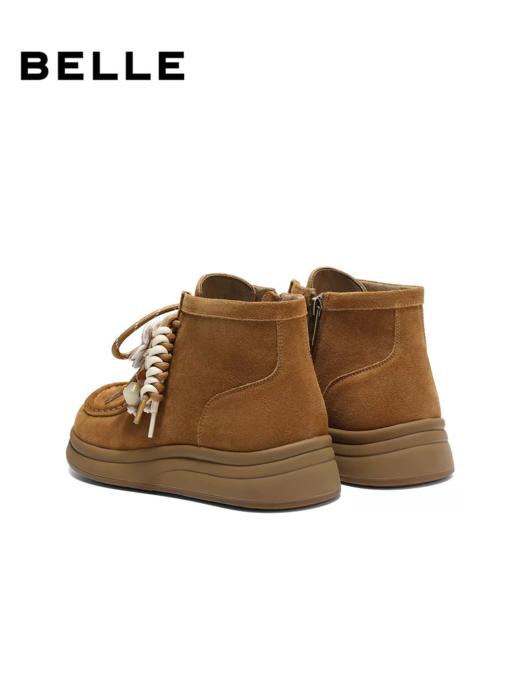 BF楼百丽美拉德马丁靴子女鞋新款袋鼠鞋高帮勃肯鞋厚底短靴E8W1DDD5 商品图3