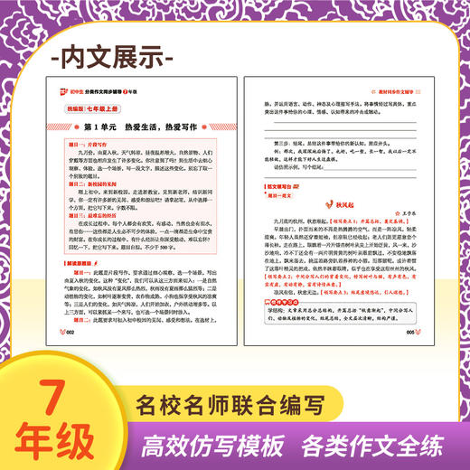 初中生分类作文同步辅导7年级 商品图3