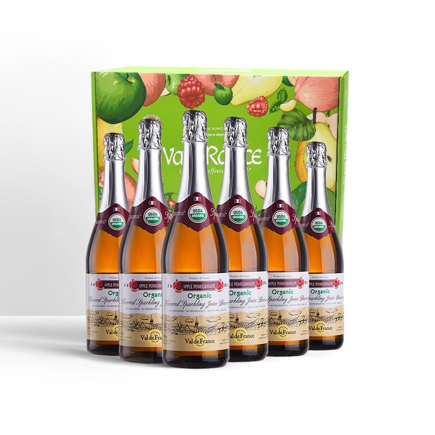 沃迪安含气苹果汁饮料750ml*6