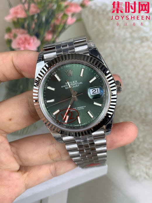 劳力士 VS日志41系列 VS日志V2版 薄荷绿 男士腕表 丹东3235机 五珠带 表径41mm 商品图2