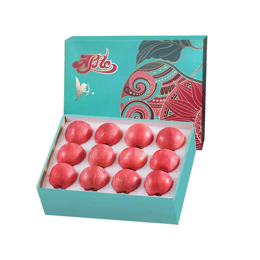 【宜昌助农馆】 脆甜多汁 新鲜洛川红富士苹果 精选大果 礼盒装12枚 商品图0