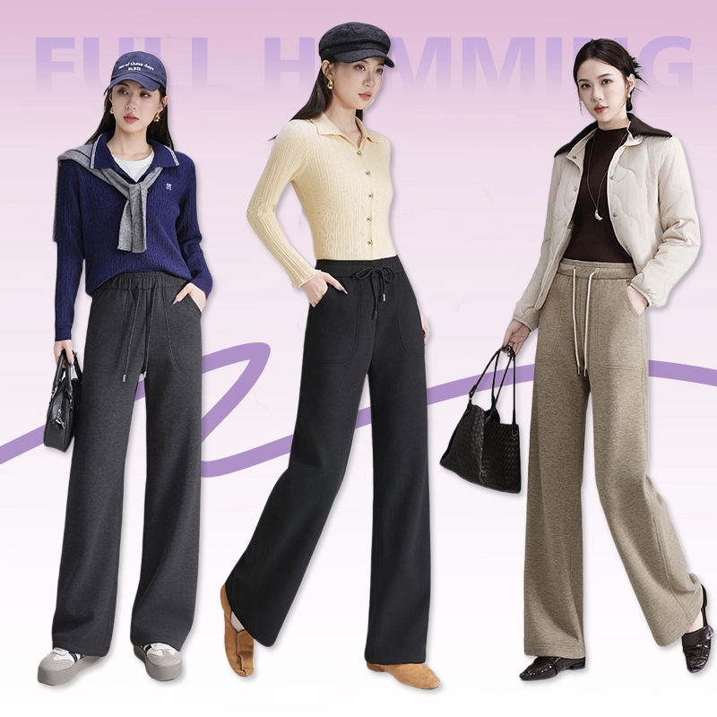 奢牌质感➕懒人显瘦【ConfidentGoose 金标百搭蝴蝶裤】绵羊毛 + 蚕丝 +10A云朵触感 暖而不闷 外层活动自如 里层垂坠抗皱 不堆褶 不贴腿 视觉收胯 拯救腿粗胯宽 隐藏O/X型腿