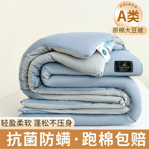 【A类母婴原棉大豆纤维被子】加厚保暖子母被 冬被芯学生春秋棉被抗jun 商品图6