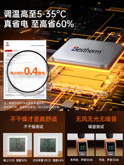 Bestherm百斯腾新一代3D全域透热双核抗菌节电全屋供暖电暖器 商品图7
