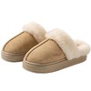 远港皮毛一体棉拖鞋女秋冬季2025新款居家用保暖毛毛绒室内男冬天 商品缩略图4