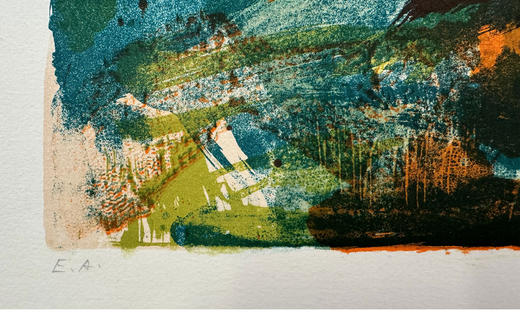 【已售】独角鹿西洋古董 1976年巴塞罗那出版赵无极亲签「无题：第278号｜诗画之礼赞」彩色石版画 商品图2