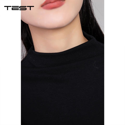 冬上新精致黑色修身半高领打底衫打底衫1254016 商品图2