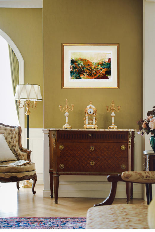 【已售】独角鹿西洋古董 1976年巴塞罗那出版赵无极亲签「无题：第278号｜诗画之礼赞」彩色石版画 商品图0