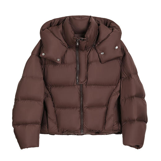 NEELLY纳俪商场同款冬季新款宽松显瘦短款羽绒服女白鸭绒休闲外套N25102L01044 商品图3