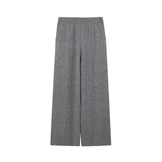 NEELLY纳俪商场同款冬新款宽松直筒休闲裤女小个子通勤针织长裤N25104H04555 商品图3