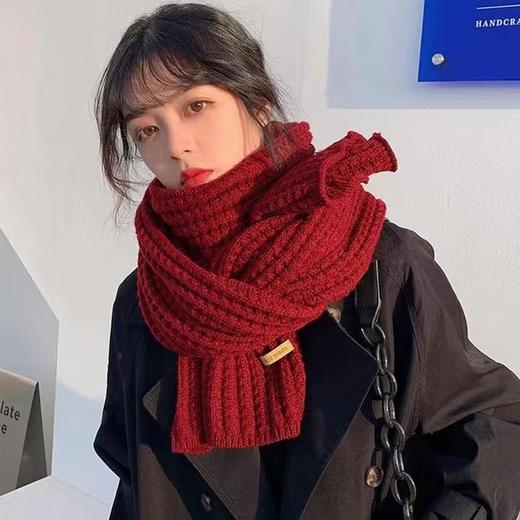 圣诞新年系列围巾2024新款时尚保暖针织围脖秋冬学生情侣礼物披肩 商品图3