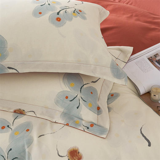 多喜爱 美眠康 奢适级全棉磨毛四件套 浅浅花样｜【高支高密面料】【法式水墨晕染】【全棉套件】 商品图8