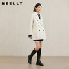 NEELLY纳俪商场同款冬季新款绵羊毛宽松双面呢外套女气质通勤外套N25104N04527 商品缩略图0