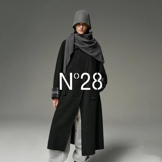 N°28【红脖子大衣】短款/长款格纹袖口呢大衣女秋冬新款高级感外套8855A1D590/8855A1D579  商品图8