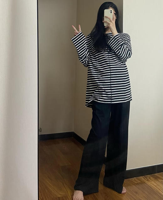 老米优品/ 🎈100%天竺棉 特别特别舒服！！《muj*专柜同款  情侣款条纹家居服》无缝合线技术，更舒适！软糯糯， 日系简约好品质！ 商品图13