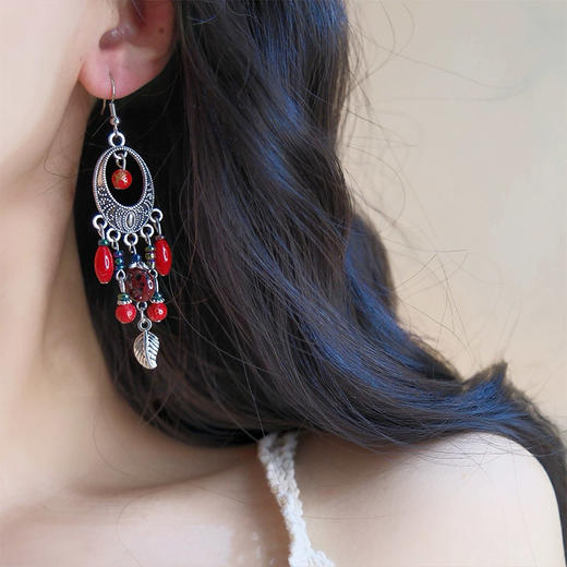 新中式国风耳环民族风流苏耳饰-纪念日百货门店同款166693409 商品图2