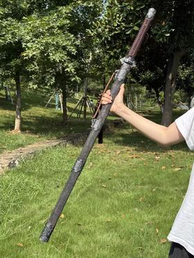 三希堂 乌骓系列  铁地卷草唐剑  未开刃