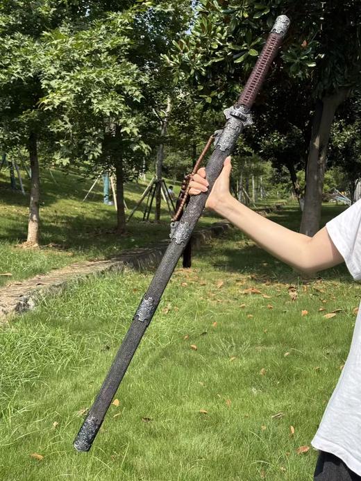 三希堂 乌骓系列  铁地卷草唐剑  未开刃 商品图0